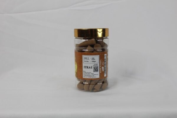 Kasturi Dhoop Cone Jar Back Kasturi Dhoop Cone Jar