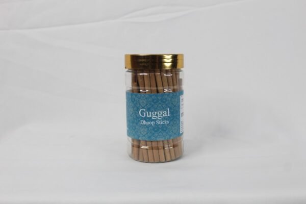 Guggal Dhoop Sticks Jar Front Guggal Dhoop Sticks Jar