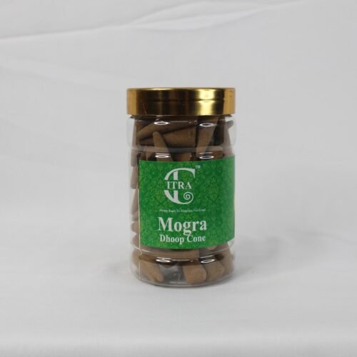 Mogra Dhoop Cone Jar Front Mogra Dhoop Cone Jar