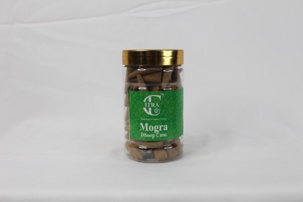 Mogra Dhoop Cone Jar Front Mogra Dhoop Cone Jar
